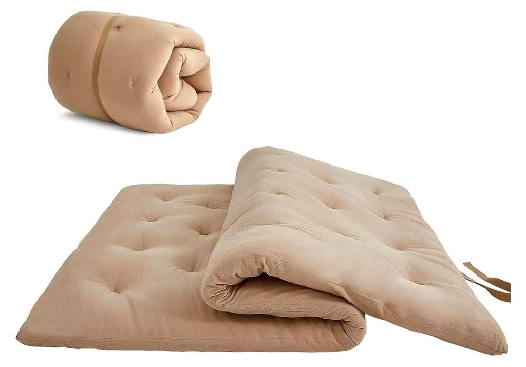 Faltbare tragbare Boden-Isomatte – aufrollbare Tatami-Matte für Schlafsaal, bequemes Liegenbett für Zuhause und Reisen