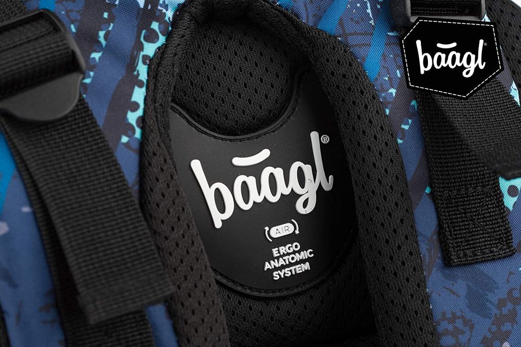 Baagl Schulrucksack für Jungen Teenager - Skateboard Produktbild 8