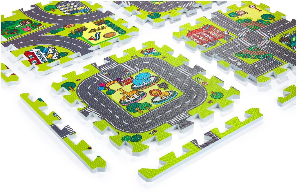 Lernmatte aus Schaumstoff-Puzzleteilen - Stadtmotiv, Produktbild 