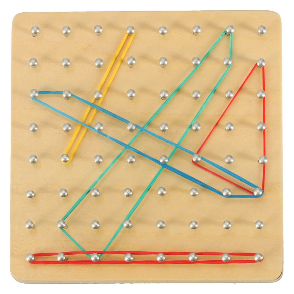 Geoboard geoplan dřevěná skládačka vytvářející tvary pomocí Obrázek produktu 14