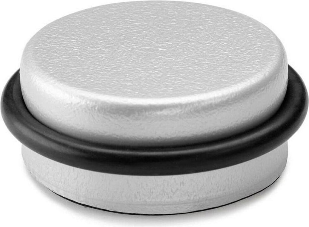 Inofix Türstopper Ø 4,6 x 1,8 cm Türen klebend Chrom