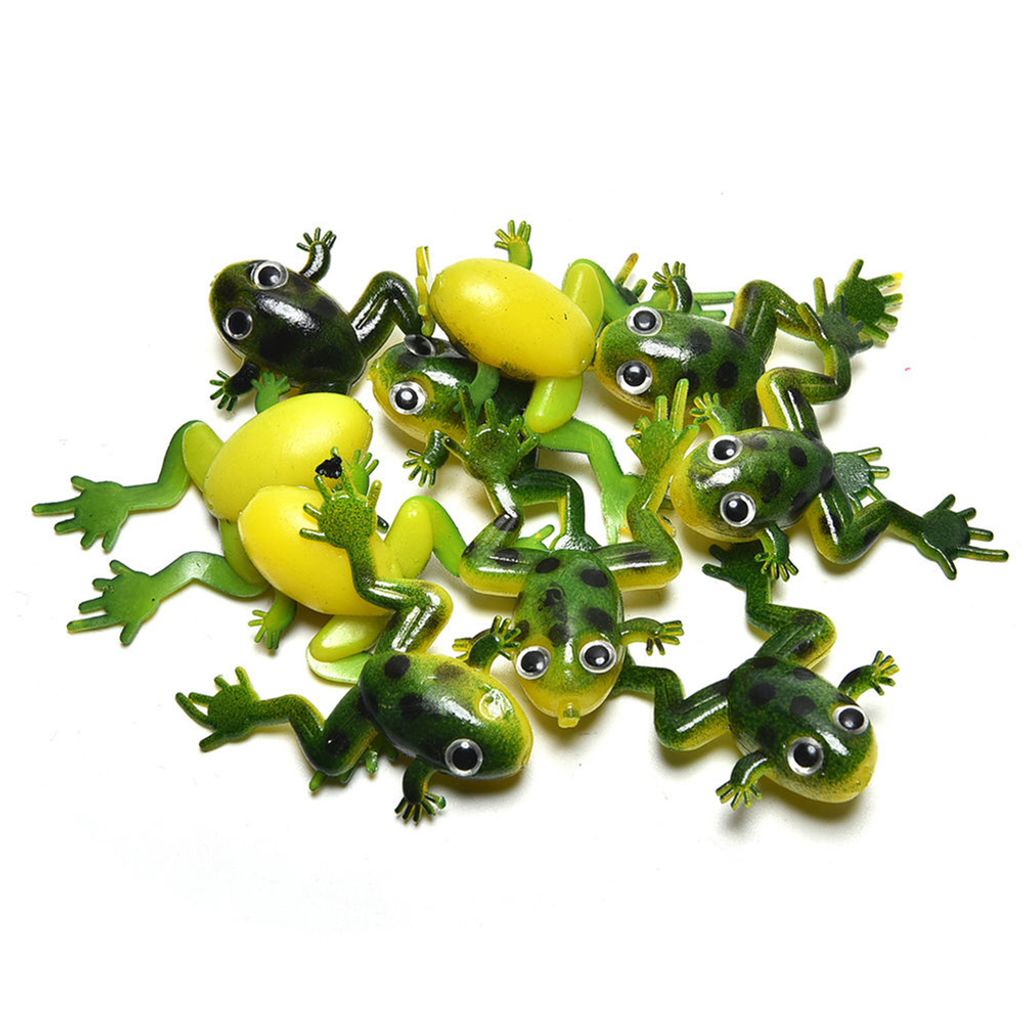 12-teiliges Fisch-Modell Set – Miniatur-Gartenfiguren Aus PVC, Bronzefarben