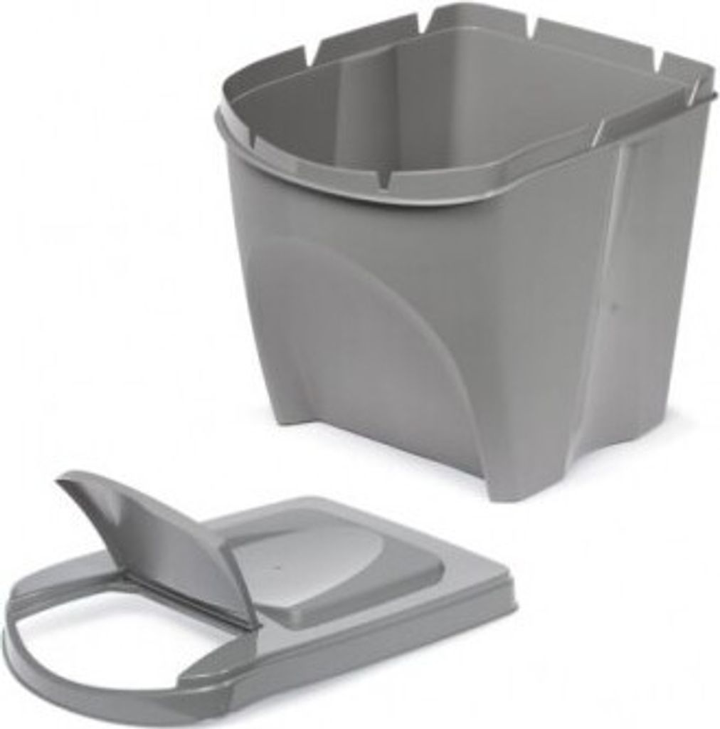 Mülleimer Set Sortibox 4 x 25 l aus Plastik, anthrazit, Produktbild 9