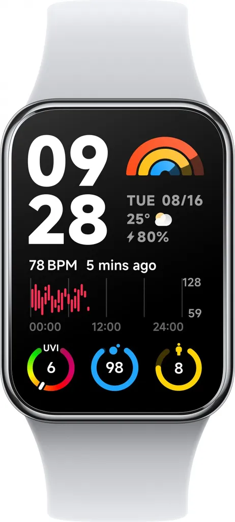 Xiaomi Smart Band 8 Pro avec GPS et grand écran AMOLED couleur