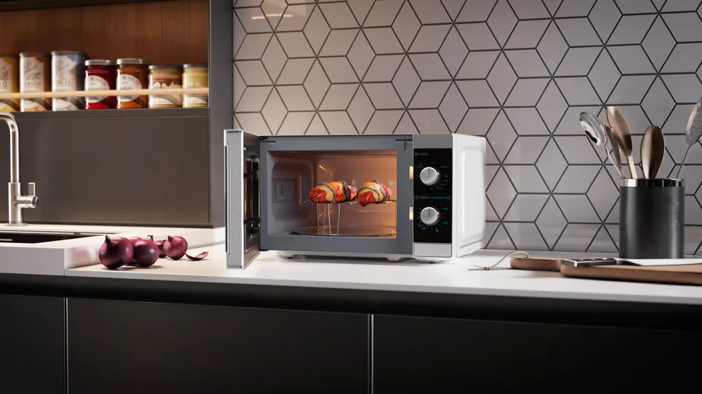 Sharp Microonde YC-MG01E-S Argento con Grill | Risparmia Tempo - 7