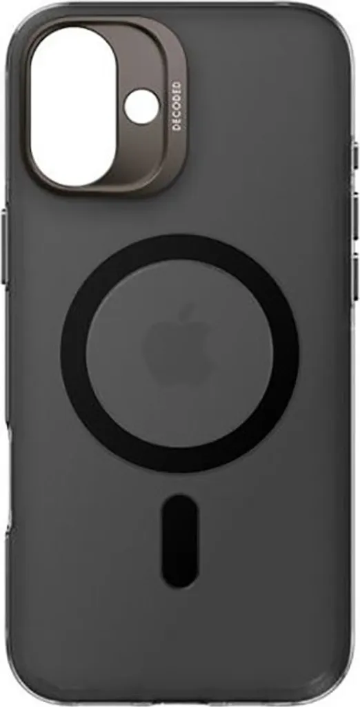 Coque MagSafe iPhone 16 Plus Anti-Jaunissement Noire Transparente Decoded
