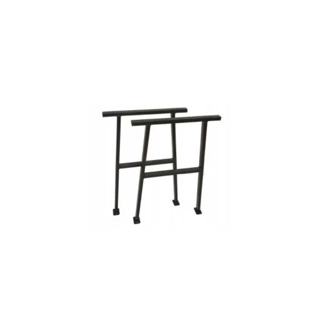 Pieds de table extérieurs en acier noir résistant aux UV