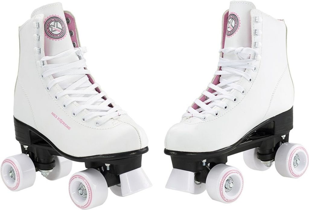 Nils Extreme Rollschuhe für Kinder Mädchen und Jungen - Quad Roller ABEC7 Lager – Disco Skates - Rollerskates Größenverstellbar