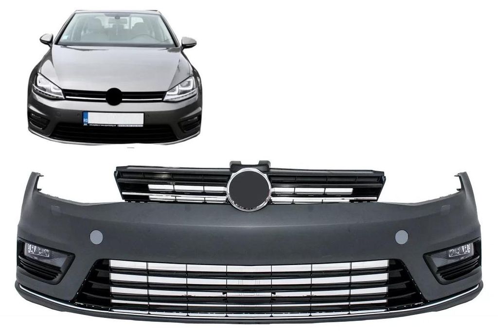 Predný nárazník pre VW Golf 7 VII (2013–2017) v štýle Obrázok produktu 