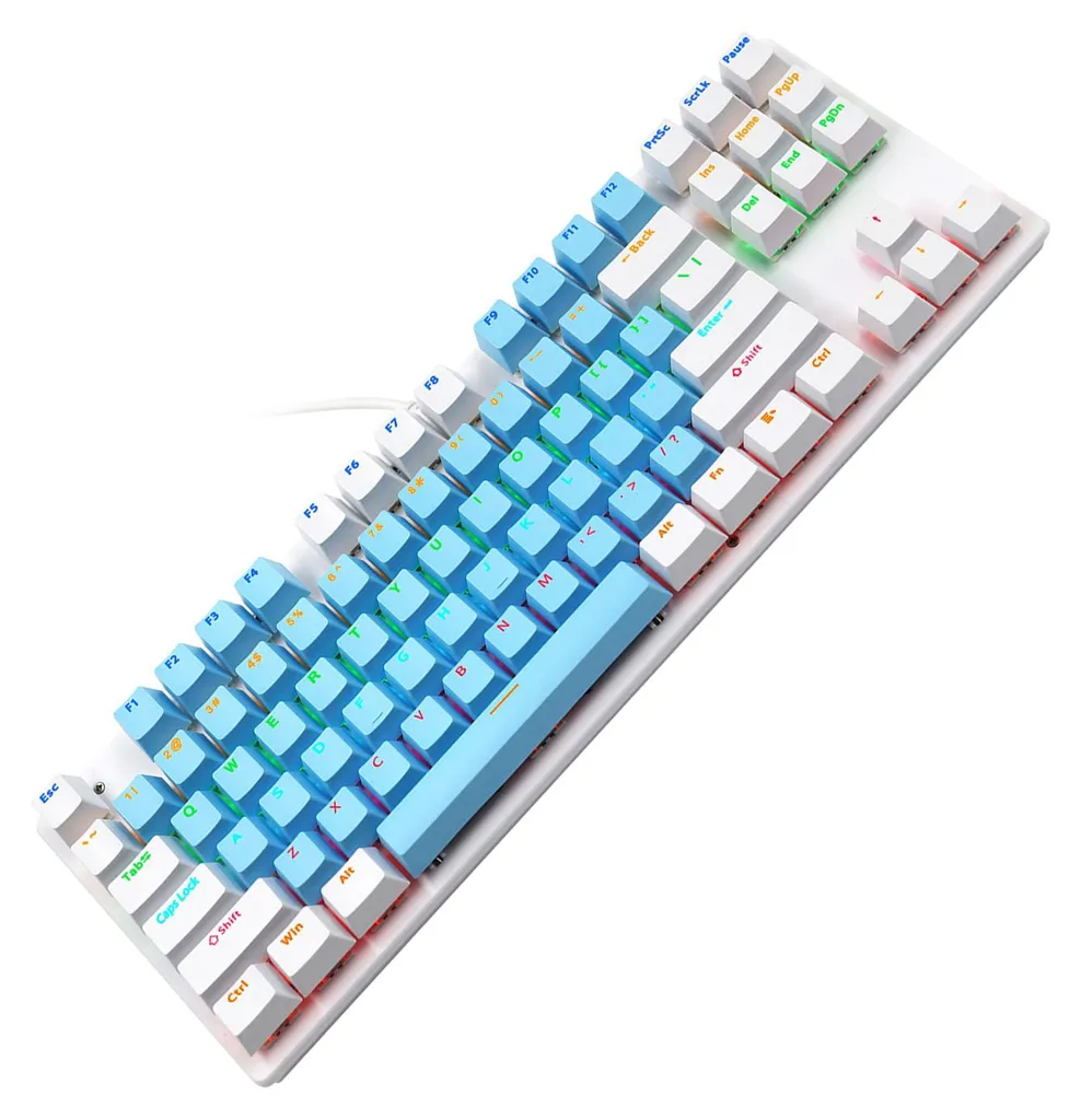 Clavier mécanique gamer TKL compact 87 touches Biojee pour PC et Laptop