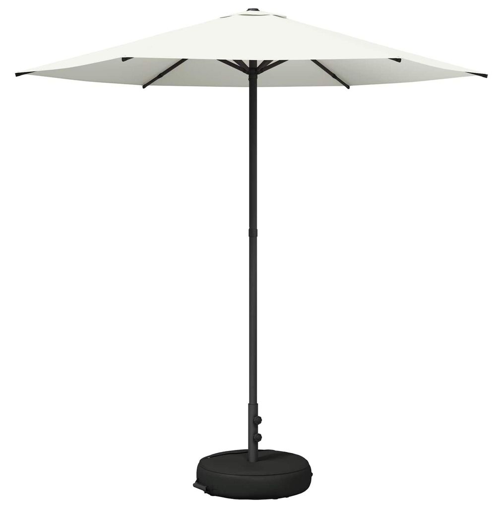 vidaXL Garten-Schirm mit Fuß 230 x 230 cm Polyester Rechtwinklig Creme