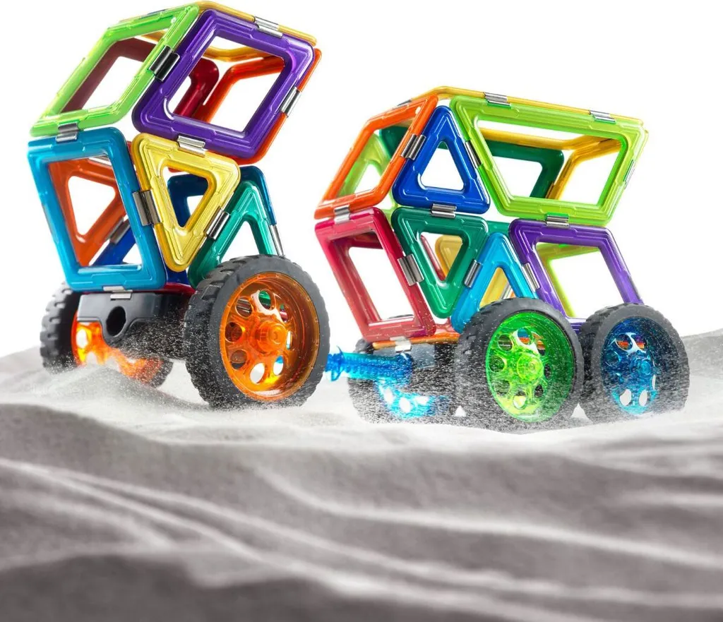 Jeu de construction magnétique GeoSmart Space Truck 42 pièces pour enfant