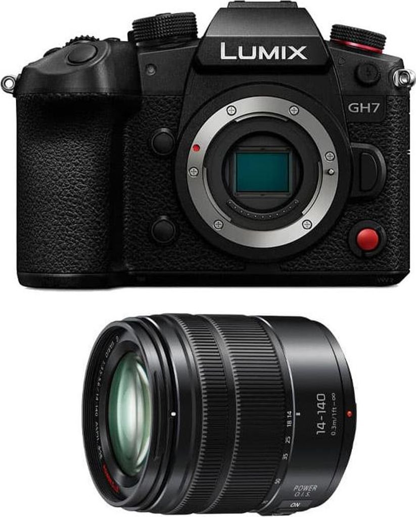PANASONIC LUMIX GH7 Schwarz + 14-140
