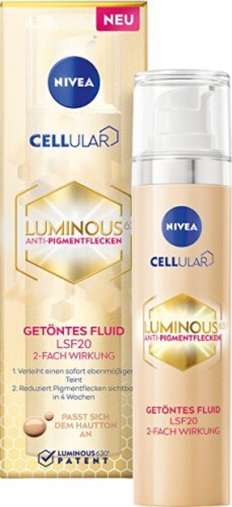 NIVEA Cellular Luminous630® Anti-Pigment Getöntes Fluid Produktbild 
