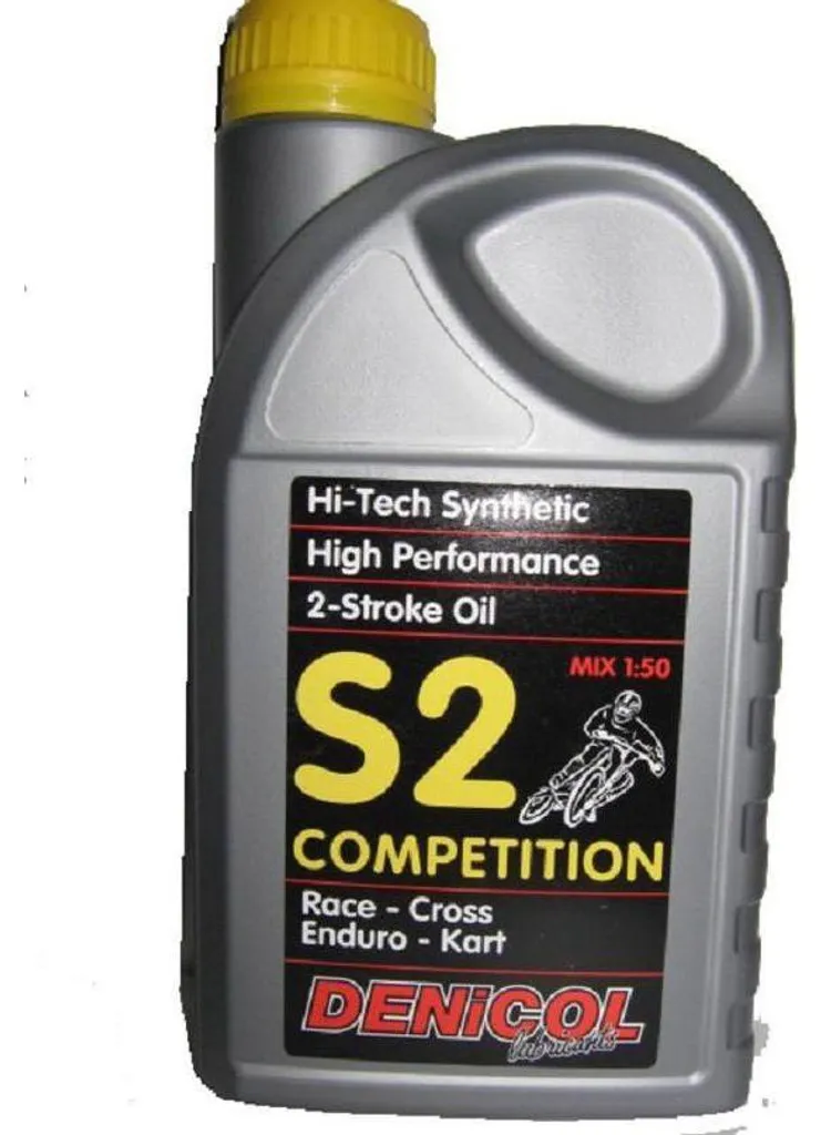 Huile Moteur 2 Temps Synthétique Denicol S2 Compétition pour Moto et Kart