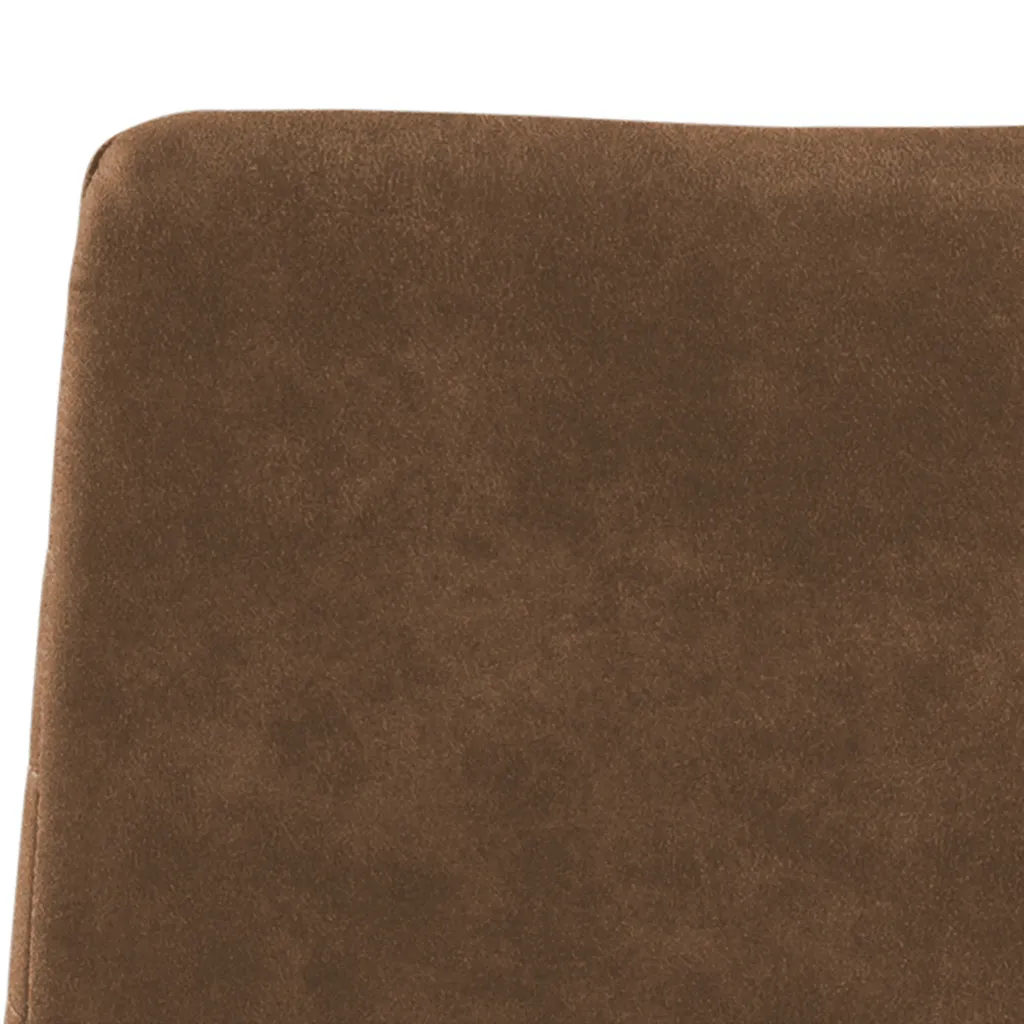 Tabouret de bar Kimmy marron avec pieds noirs, chaise de cuisine haute - 5