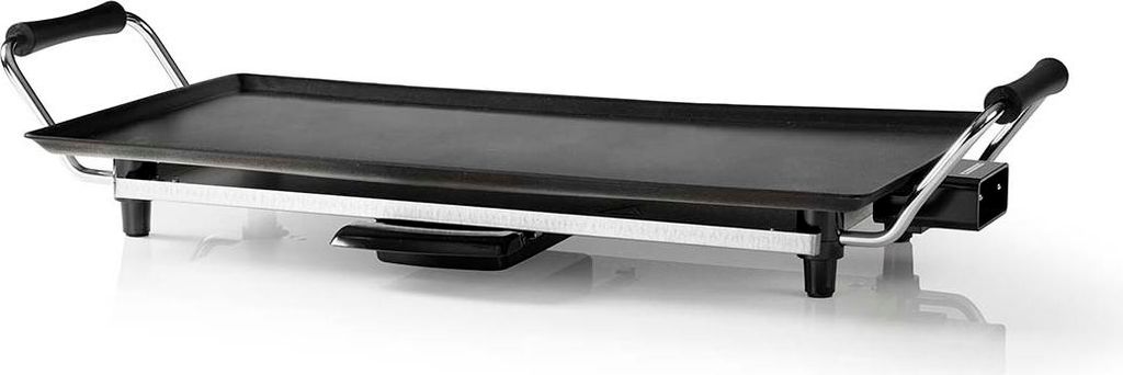 Melissa 16300029 - Teppanyaki Grillplatte - 2000 W - 47.5 x 26.5 cm - Antihaftbeschichtung - Einstellbarer Thermostat - Cool-Touch-Griffe