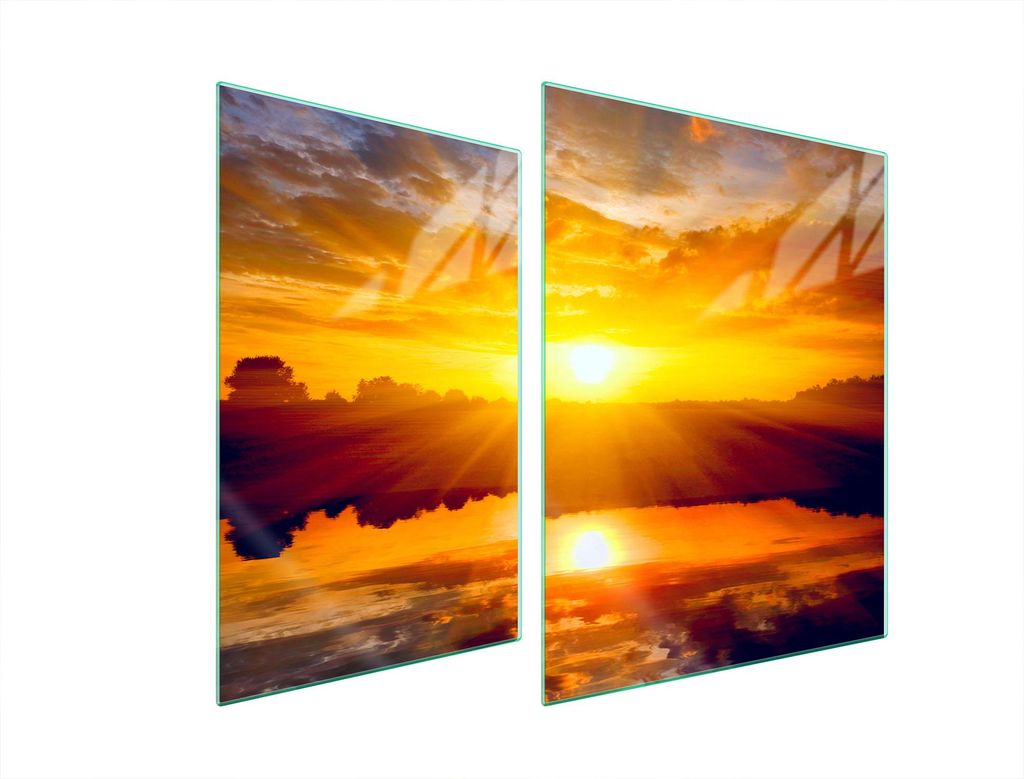 Glasschutzplatte Für Herd 70X52 Sun