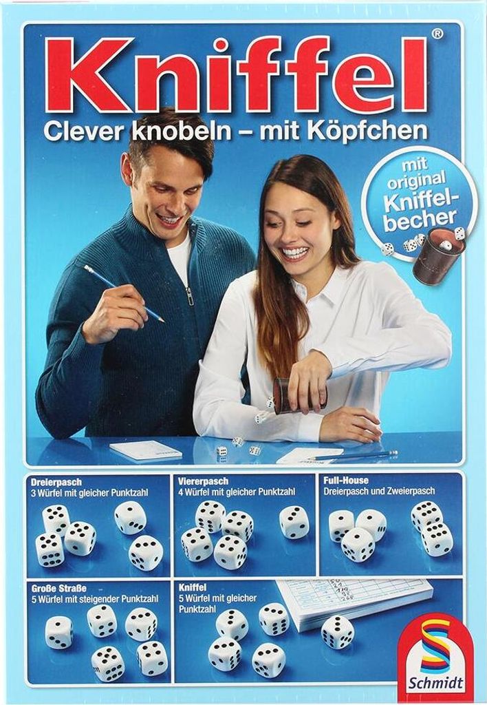 Yahtzee s koženým kelímkem na kostky Obrázek produktu 