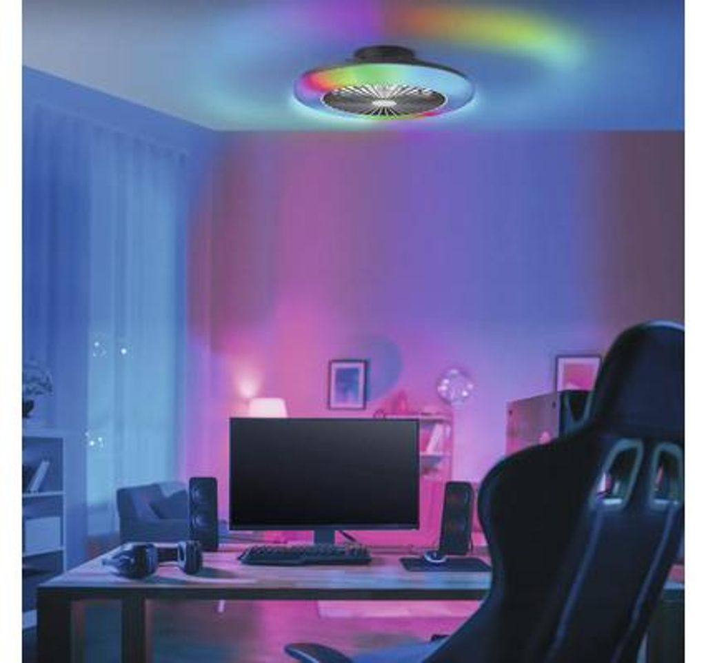 BRILLANTE plafoniera LED con ventola SALERNO | Ø 49cm | 40W Immagine del prodotto 