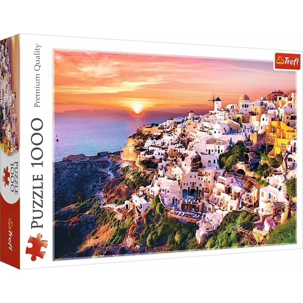 Puzzle 1000 Elementi Ovest su Santorini Trefl Immagine del prodotto 