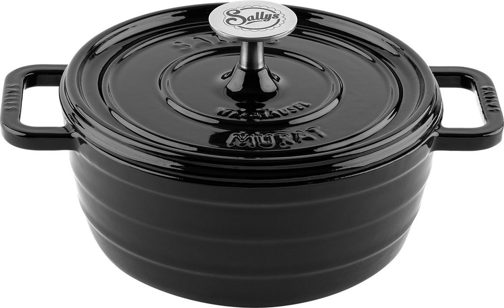 Sallys Gusseisentopf Medium - Fury Black Majolika Produktbild 