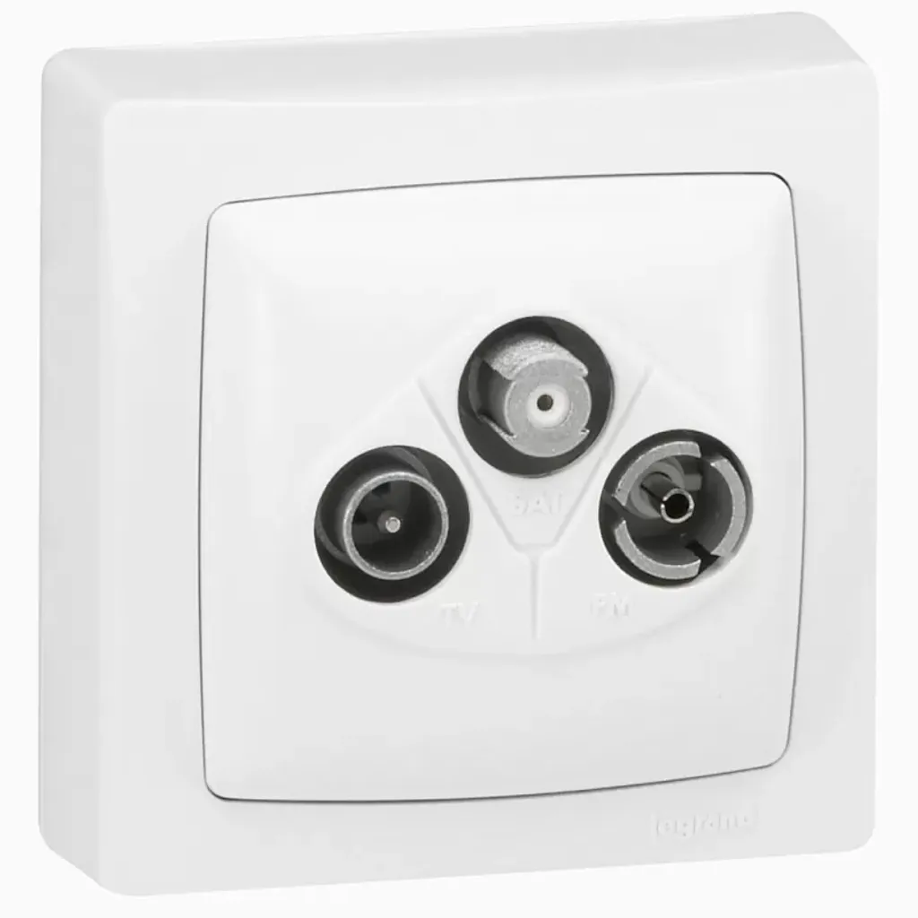 Prise de répartition TV FM Satellite Legrand 086042 pour prise murale