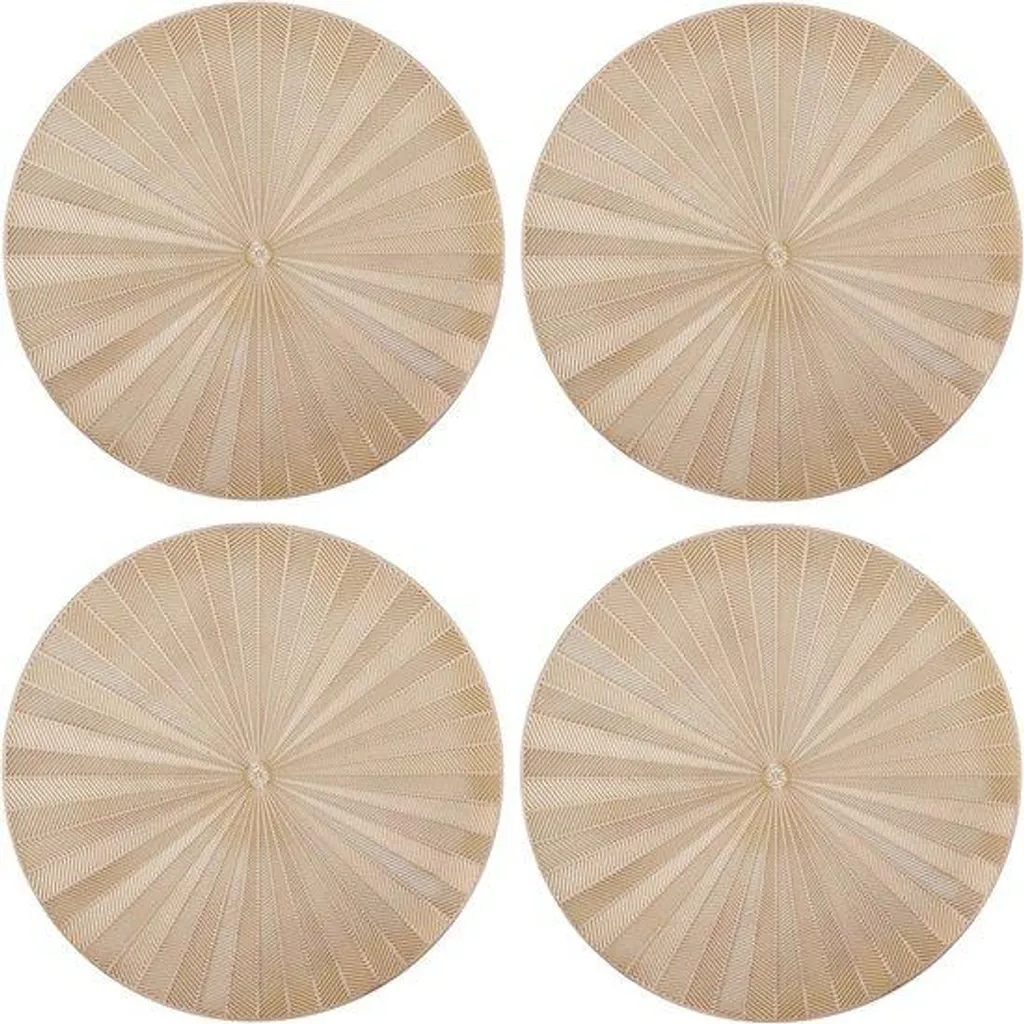 Sublimez votre table de fête avec ce lot de 4 décos dorées rondes chic