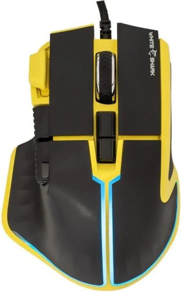 Souris gamer White Shark GM-9006 MARROK Yellow RGB 12000 dpi 3858894502011