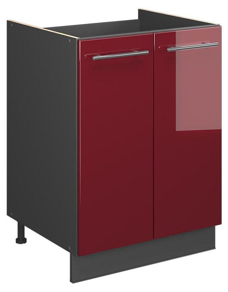 Spülenunterschrank Vicco Fame-Line Bordeaux Produktbild 