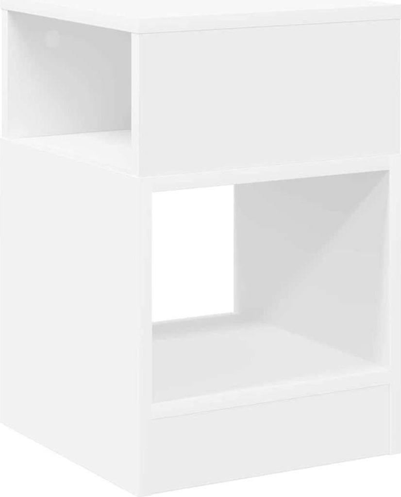 vidaXL Beistelltisch Weiß 30,5 x 30 x 45 cm Holzwerkstoff