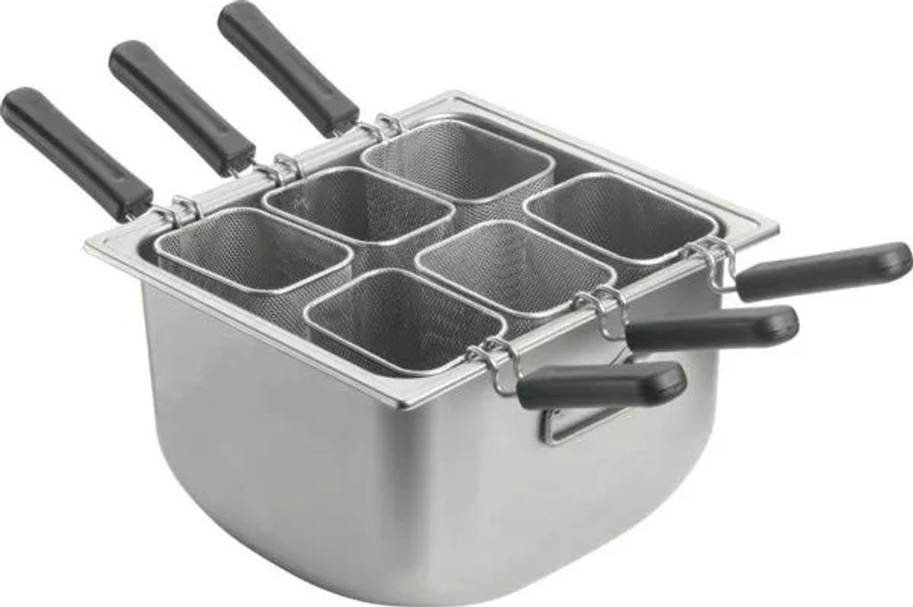 PINTINOX Speedy Pasta Nudelkocher mit 6 Nudelsiebseinsätzen