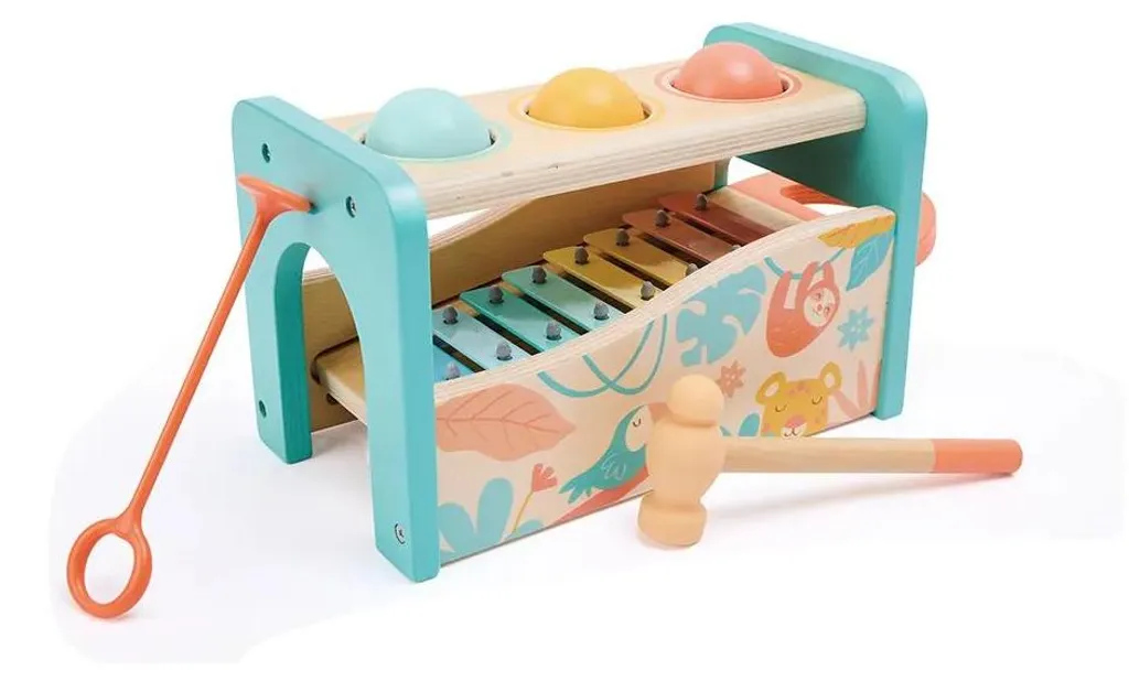 Banc à marteler Hape French Golden - Canaliser l'énergie des enfants
