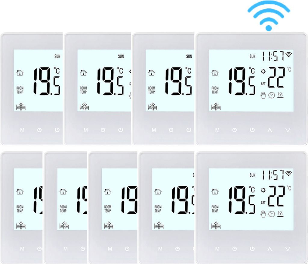 9X Inteligentny termostat WiFi 3A Termostat pokojowy Zdjęcie produktu 