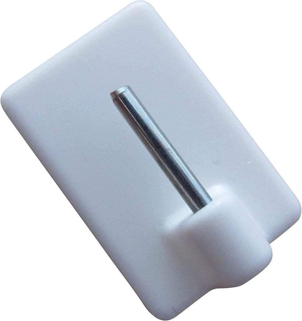 rewagi 10 Klebehaken Weiß – 28x19 mm – für Caféhaus- & Scheibengardinen