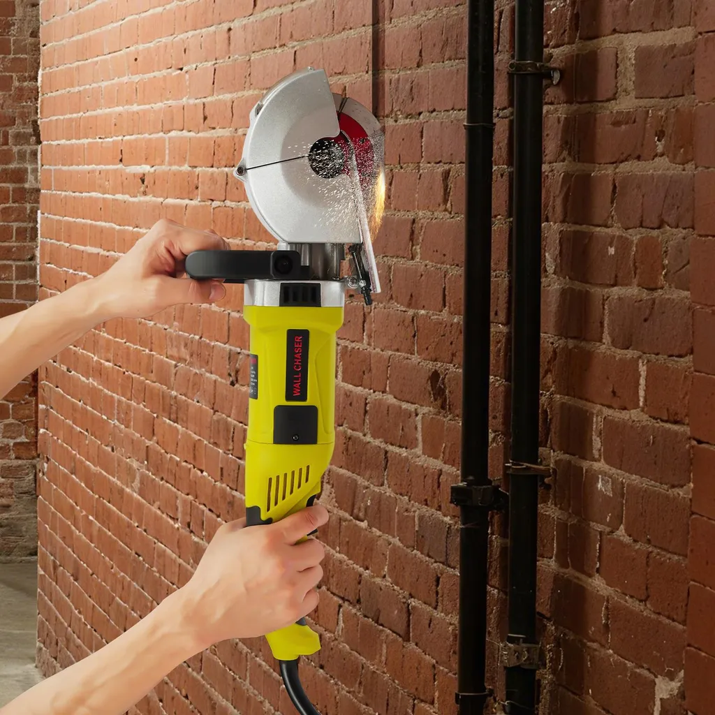 Machine à rainurer électrique 3000W jaune avec profondeur réglable - 2