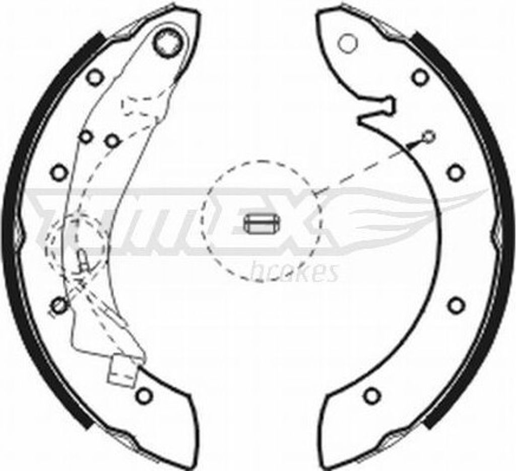TOMEX brakes Bremsbackensatz Trommelbremse Hinten passend für PEUGEOT PARTNER Tepee 228mm TX 20-75