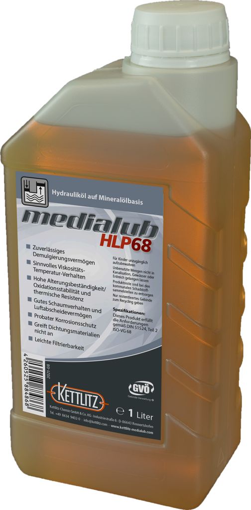 KETTLITZ-Medialub HLP 68 Hydrauliköl auf Mineralölbasis - 1 Produktbild 