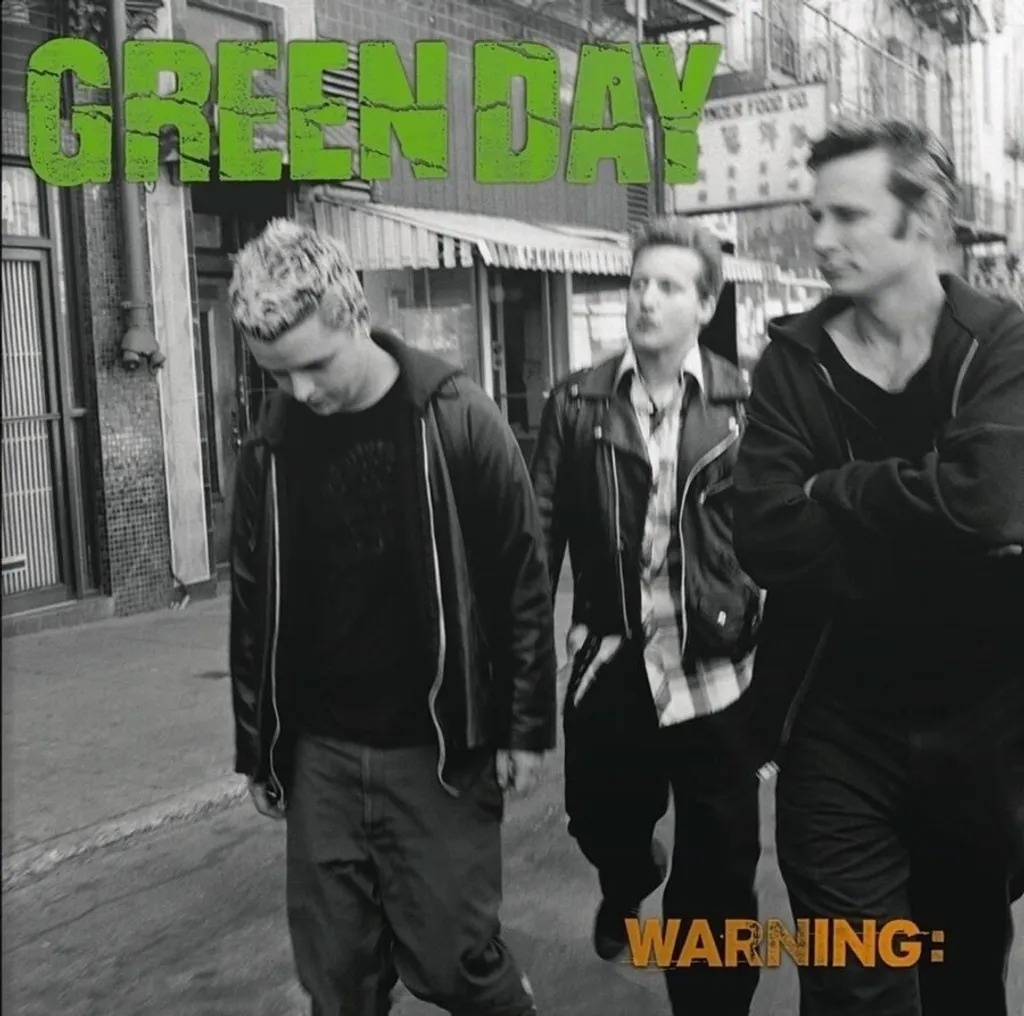 Disque Vinyle Green Day Warning Album LP Couleur Vert Punk Rock Rock