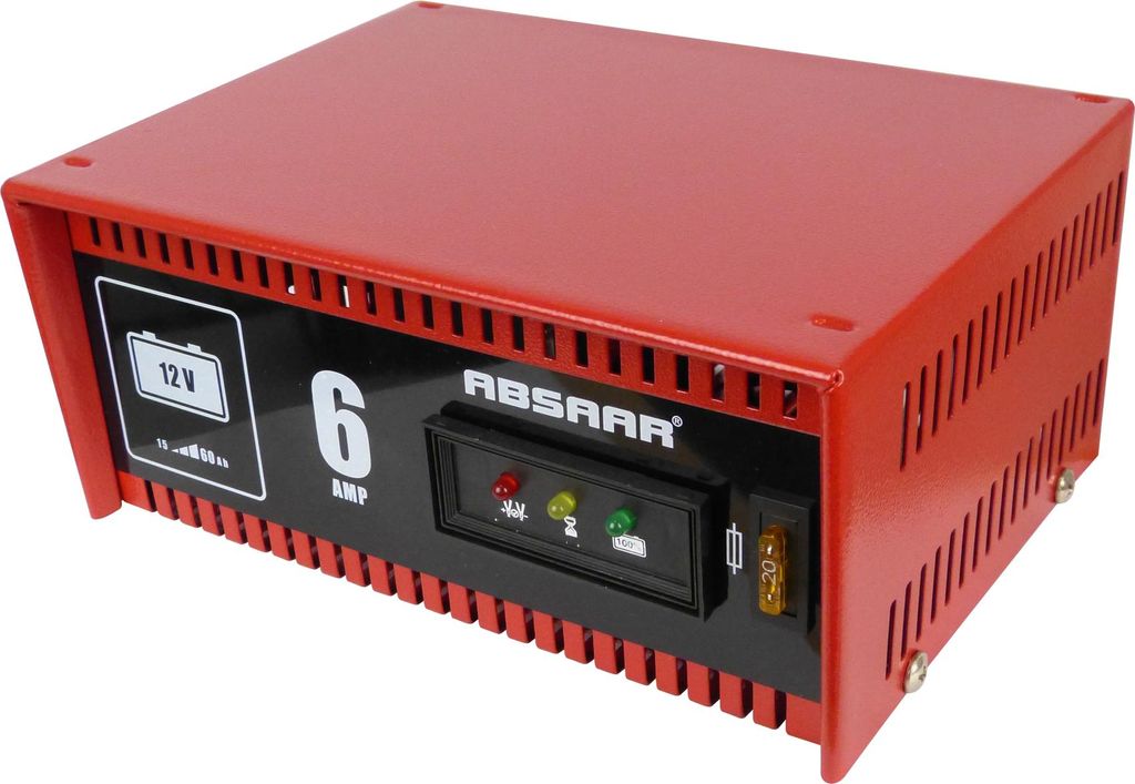 Absaar Autobatterie Ladegerät Batterieladegerät 12V 230V für KFZ LKW Motorrad 0635606