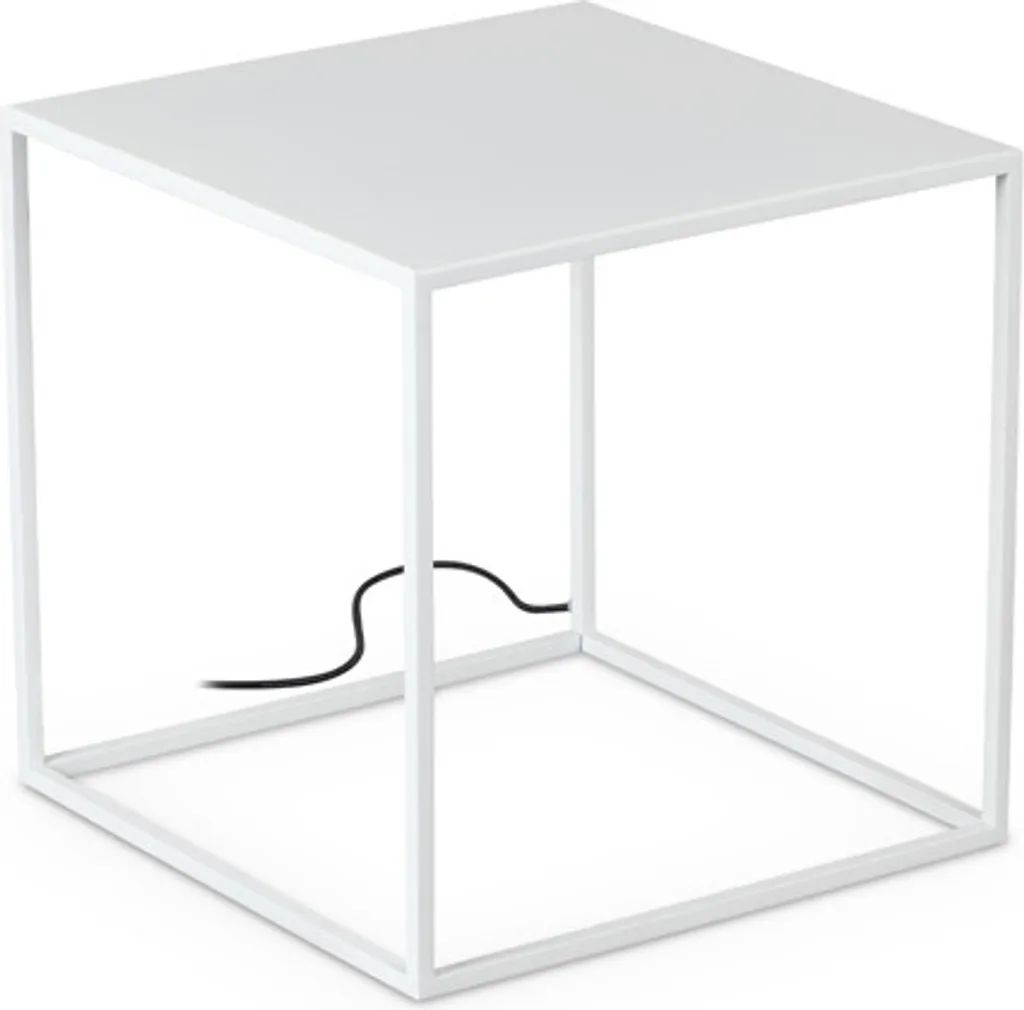 Lampadaire LED Blanc 16W Design Minimaliste Métal 3000K Hauteur 50 cm