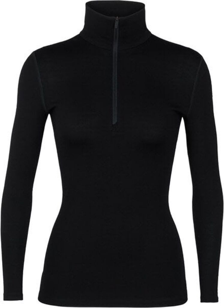 ICEBREAKER Women 260 Tech LS Half Zip BLACK XL