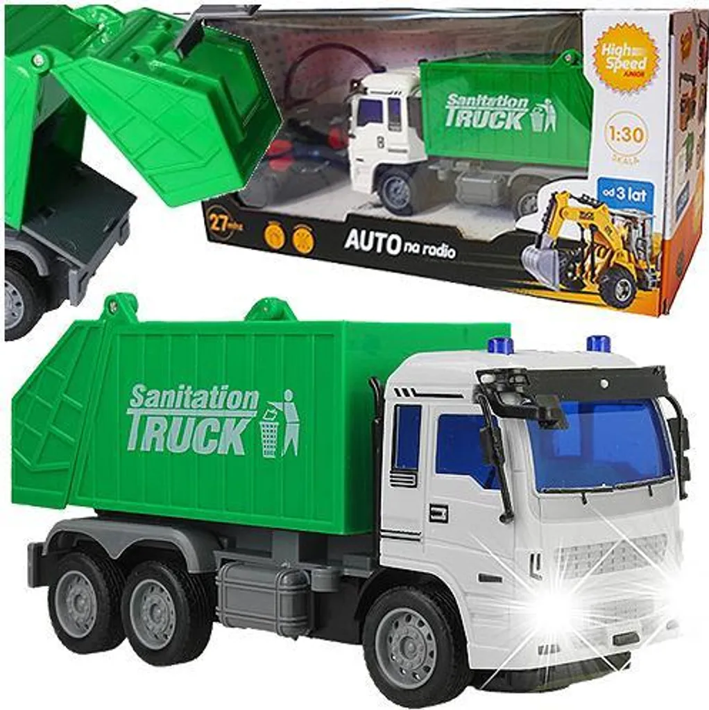 Camion poubelle jouet Smily Play SP85168 véhicule de chantier enfant