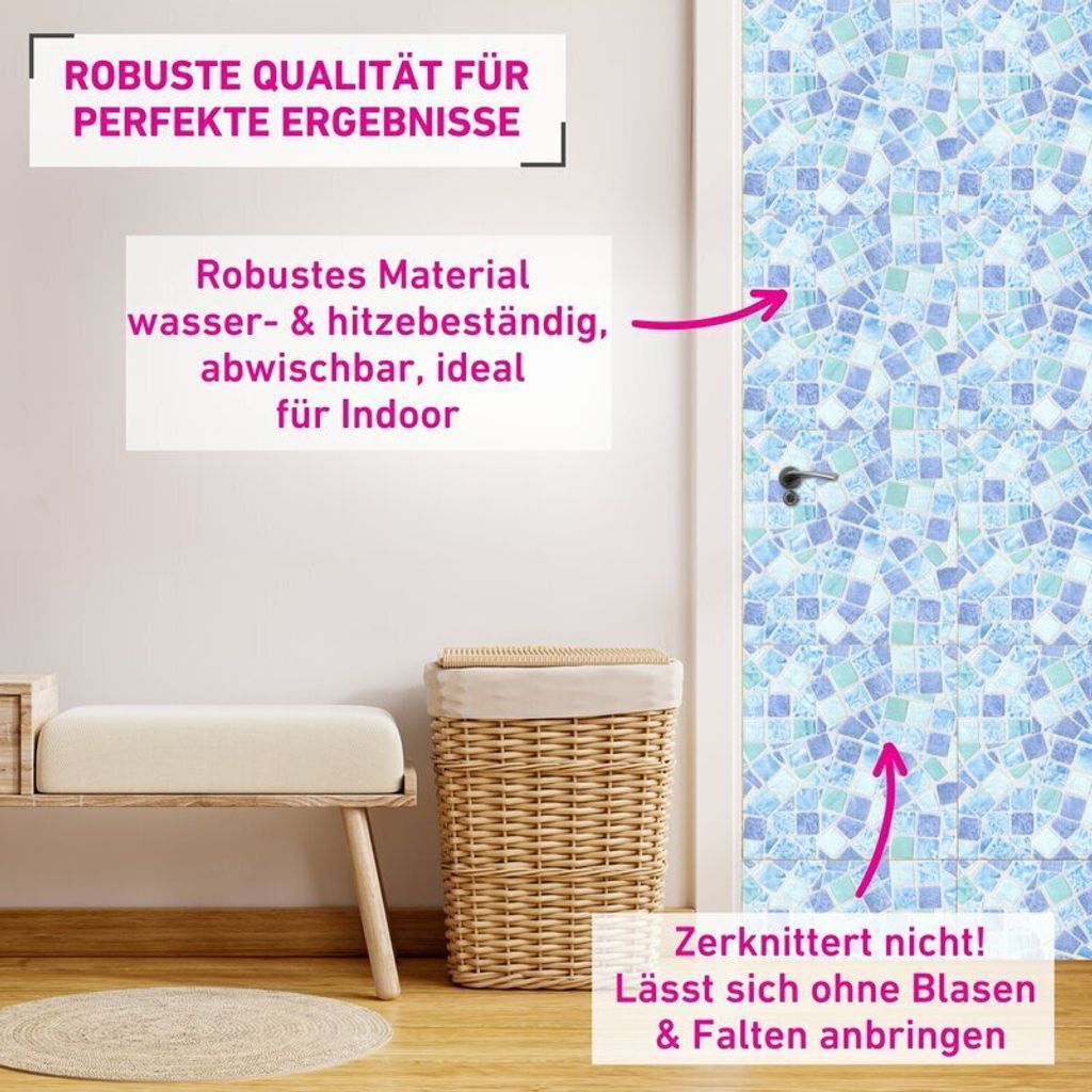 Klebefolie Mosaik - 90x210cm