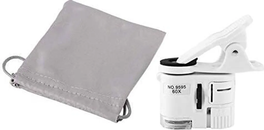 Microscopio Universale per Cellulare 60x con Luce UV e LED 9595W - 7