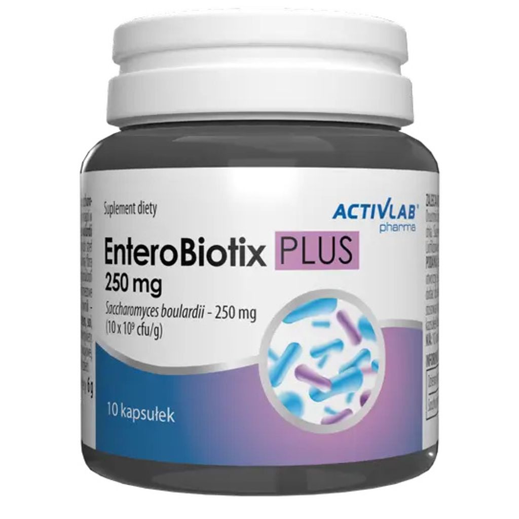 Activlab Pharma Enterobiotix PLUS 250 mg – Probiotikum für die Unterstützung der Darmflora während und nach der Antibiotikatherapie, 10 Kapsel