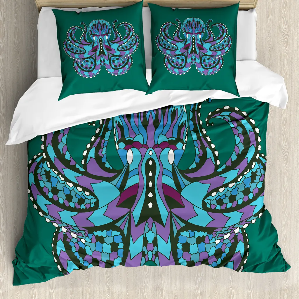 Copripiumino ABAKUHAUS Matrimoniale Antiacaro Totem Etnico Vintage