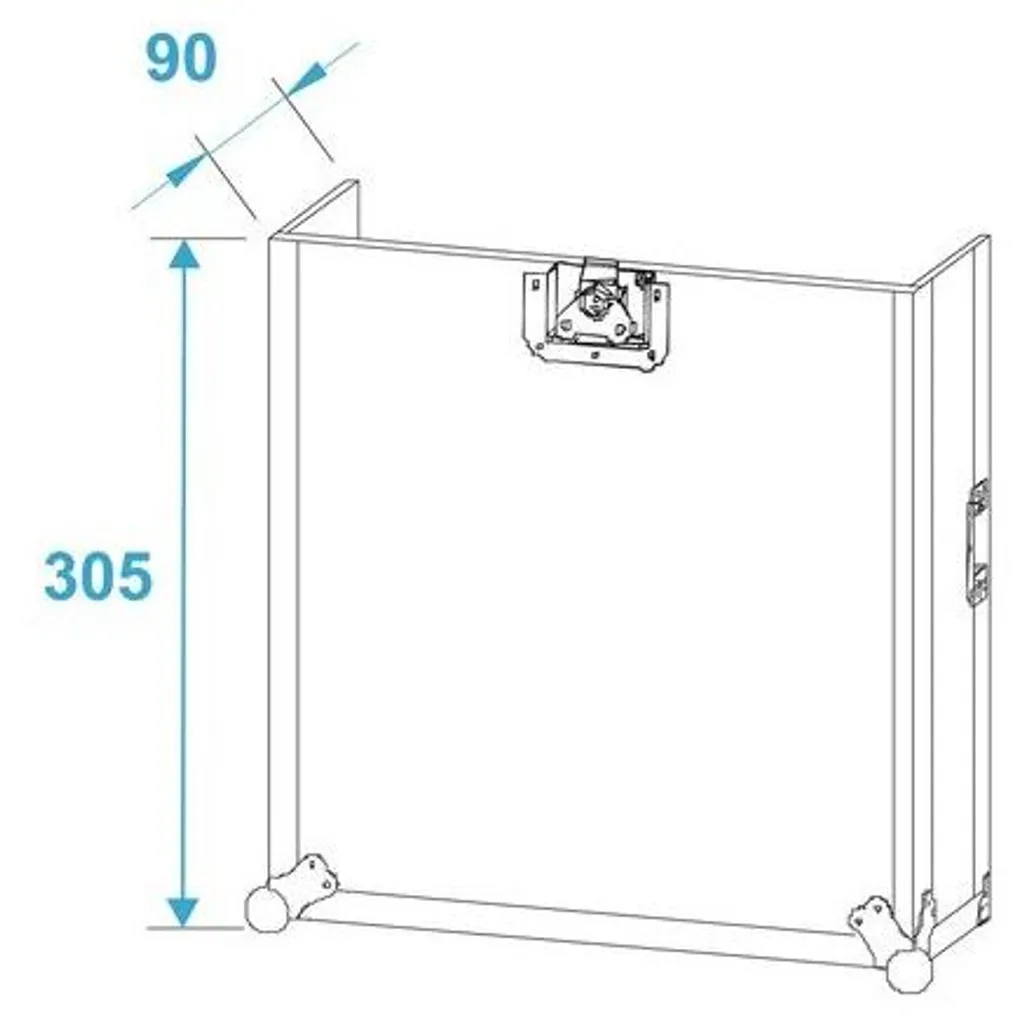 Mallette de Transport Flight Case Roadinger 30110003 Robuste 11 kg