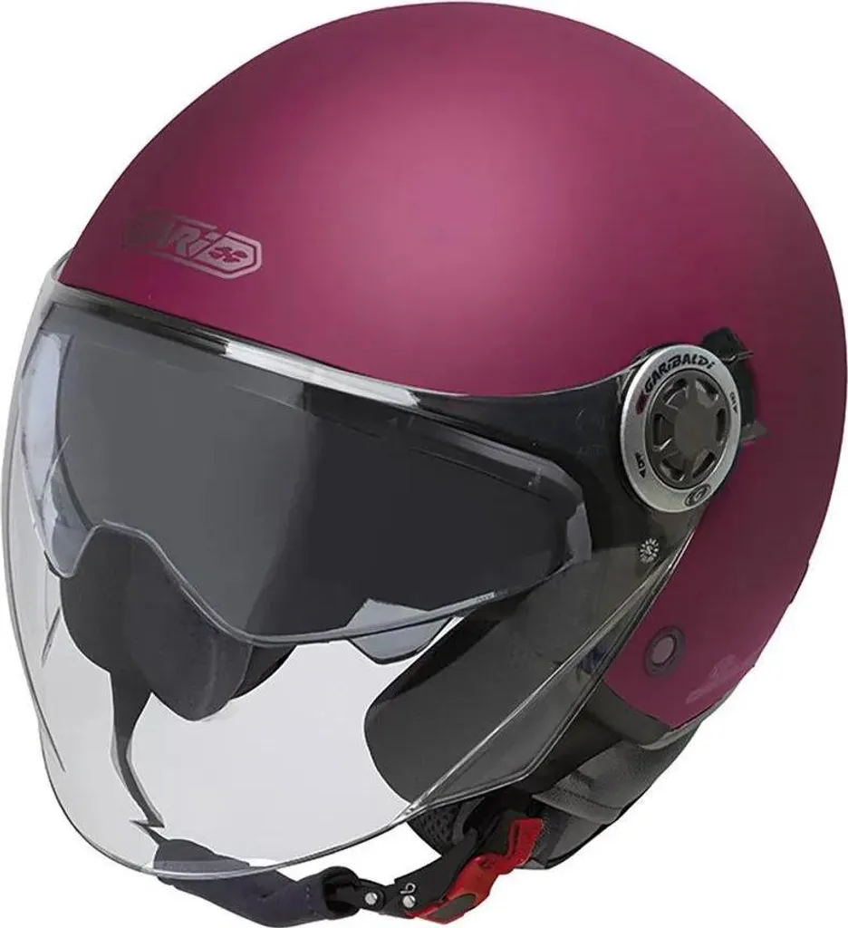 Casque Jet Gari G20 Rose M - Protection Homologuée Style Rétro Urbain