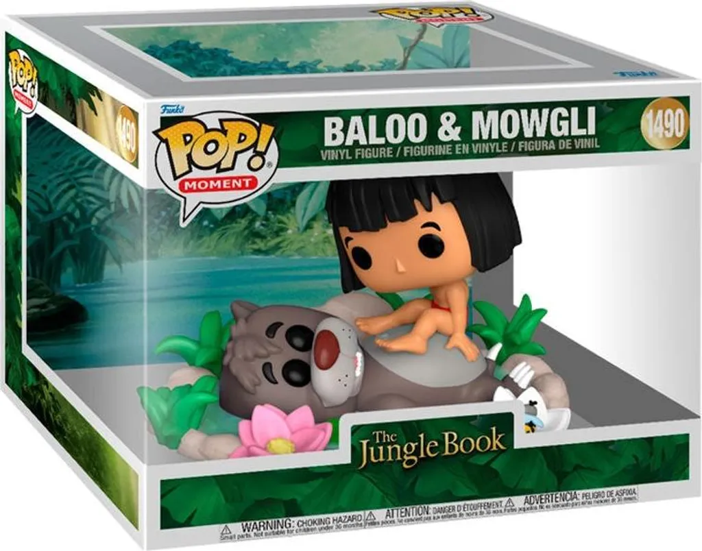 Duo Figurine Pop Baloo et Mowgli en vinyle - Le Livre de la Jungle 10cm
